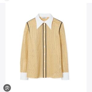 Honey comb eyelet shirt